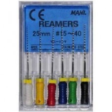 Reamers 31мм, ISO20 ream20,31 6штук дрильборы (каналорасширители) ручные, различные ISO 6шт Mani
