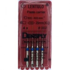 Dentsply Lentulo 25 мм ISO 2 HARD blue каналонаполнители машинные для углового наконечника 4шт в