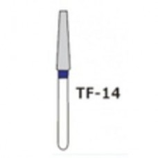 DIA-Burs TF-14 бор.алм.конус боры для турбинных наконечников алмазные, удлинненный конус с п Mani